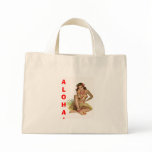 Hula Pin-up Girl Tote bags