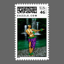 "Hula" postage