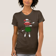 Hula Sock Monkey by lil kolohe Jessica Shirts