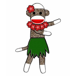 Hula Sock Monkey 