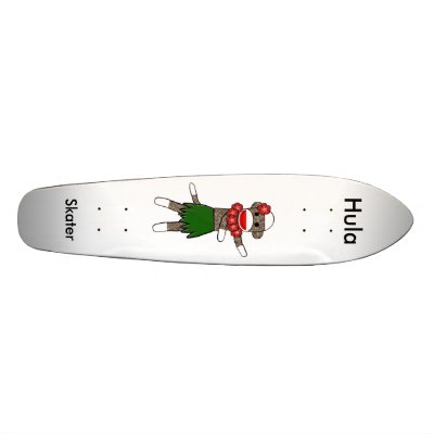 Hula Sock Monkey Skateboard by kolohe