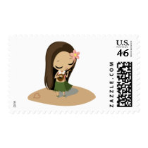 hulagirl postage stamp