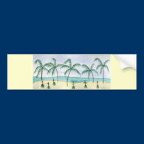 Hulas on the Beach Bumper Sticker bumper stickers