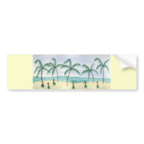 Hulas on the Beach Bumper Sticker bumper stickers