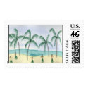 Hulas on the Beach Custom Postage postage