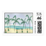 Hulas on the Beach Custom Postage postage