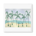 Hulas on the Beach Magnet magnet
