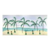 Hulas on the Beach Posters & Prints