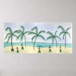 Hulas on the Beach Posters &amp; Prints