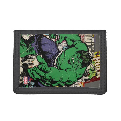 Hulk Retro Comic Graphic Tri Fold Wallet Zazzle