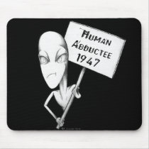 Human Abductee 1947 mousepads by serenitystudios Human Abductee 1947 mousepads