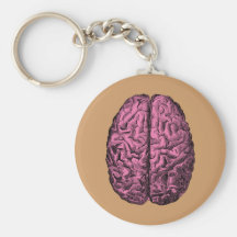 Human Anatomy Brain Key Chain