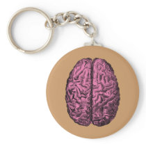 Human Anatomy Brain Key Chain