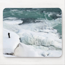 Human at Gullfoss mousepads