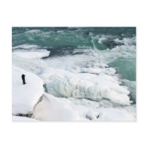 Human at Gullfoss postcards