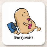 Human Bean Off To Work cork coasters