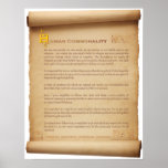 Human Commonality Scroll Poster