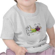 Human Ear Diagram with Cochlear Frequency Mapping Tee Shirt