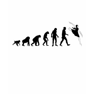 Human Evolution: Dancer T-Shirt by andy80218