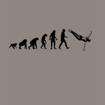 Human Evolution: Diver t-shirts