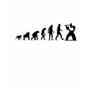 Human Evolution: Flute Modern T-Shirt