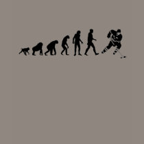 Human Evolution: Hockey Player T-Shirt