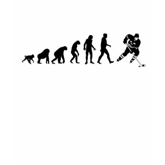 Human Evolution: Hockey Player T-Shirt shirt