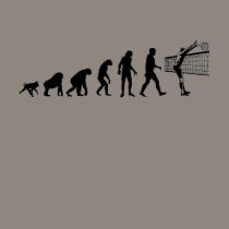 Human Evolution: Volleyball Player t-shirts