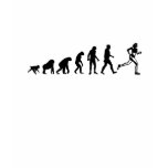 Human Evolution: Women Runner T-Shirt