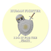 Human Fighter: For the Feats stickers