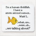 Human Goldfish Mouse Mat