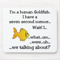 Human Goldfish mousepads