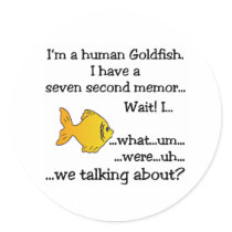 Human Goldfish stickers