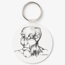 Human Head: Grumpy - WB keychains by serenitystudios Human Head: Grumpy - WB keychains