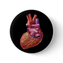Human heart button by Dynomoose Human heart button