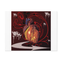 Human Heart postcards