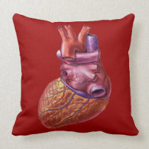 Human Heart Throw Pillow american mojo pillows