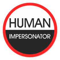 Human Impersonator stickers