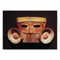 Human mask, from Teotihuacan Greeting Card