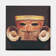 Human mask, from Teotihuacan Fridge Magnet