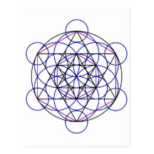 Human Merkaba Energy Field from our 7 Chakras Postcards