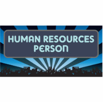 Human Resources Person Marquee photo sculptures