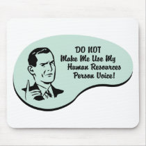Human Resources Person Voice mousepads