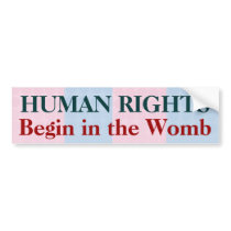 "Human Rights" bumper stickers