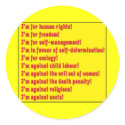 Human rights stickers by Cactus42 Human rights stickers