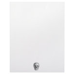 Human skull anatomy sketch drawing letterhead