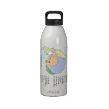 Human Skull Bone Name Chart Reusable Water Bottle