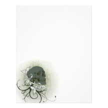 human skull letterhead
