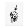 Human Skull Post Card