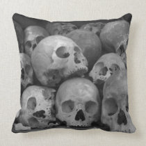 Human Skulls throw pillow american mojo pillows